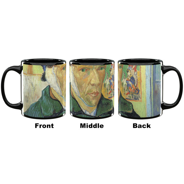 Van Gogh's Self Portrait with Bandaged Ear Coffee Mug - 11 oz - Black APPROVAL
