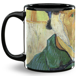 Van Gogh's Self Portrait with Bandaged Ear 11 Oz Coffee Mug - Black