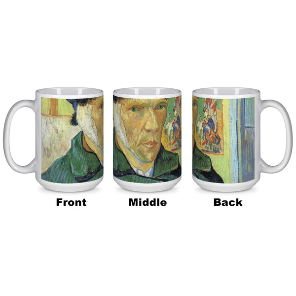 Van Gogh's Self Portrait with Bandaged Ear Coffee Mug - 15 oz - White APPROVAL