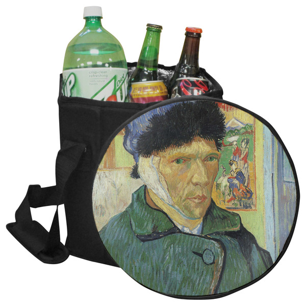Custom Van Gogh's Self Portrait with Bandaged Ear Collapsible Cooler & Seat