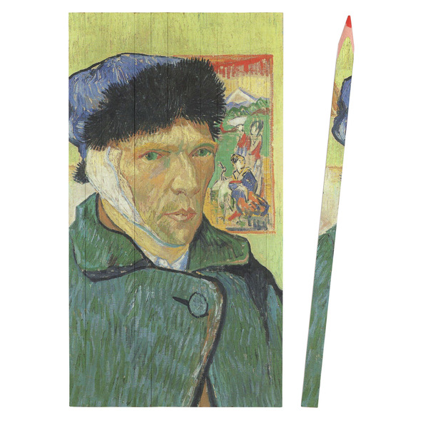 Van Gogh's Self Portrait with Bandaged Ear Colored Pencils - Front View