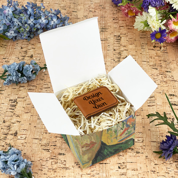 Van Gogh's Self Portrait with Bandaged Ear Cube Favor Gift Box - In Context