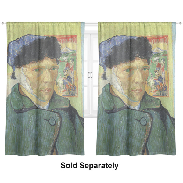 Van Gogh's Self Portrait with Bandaged Ear Curtains Double
