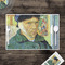 Van Gogh's Self Portrait with Bandaged Ear Disposable Paper Placemat - In Context