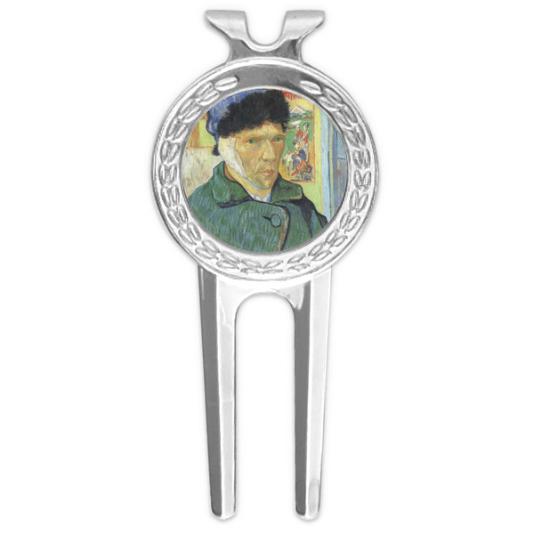 Custom Van Gogh's Self Portrait with Bandaged Ear Golf Divot Tool & Ball Marker