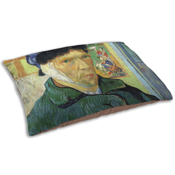 Custom Van Gogh's Self Portrait with Bandaged Ear Indoor Dog Bed - Small