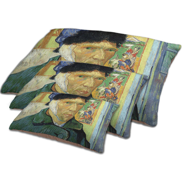 Van Gogh's Self Portrait with Bandaged Ear Dog Beds - MAIN (sm, med, lrg)
