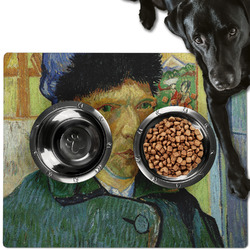 Van Gogh's Self Portrait with Bandaged Ear Dog Food Mat - Large
