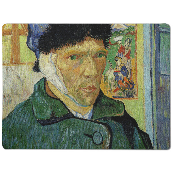 Van Gogh's Self Portrait with Bandaged Ear Dog Food Mat - Medium without bowls