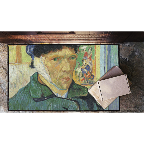 Van Gogh's Self Portrait with Bandaged Ear Door Mat - 60"x36" - Lifestyle