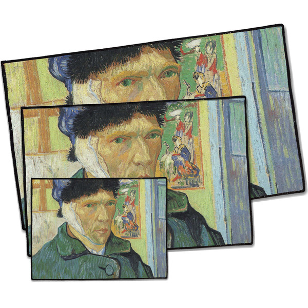 Van Gogh's Self Portrait with Bandaged Ear Door Mats - Parent/Main