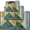 Van Gogh's Self Portrait with Bandaged Ear Door Mats - Size Comparison