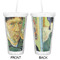 Van Gogh's Self Portrait with Bandaged Ear Double Wall Tumbler with Straw - Approval