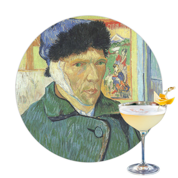 Custom Van Gogh's Self Portrait with Bandaged Ear Printed Drink Topper