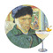 Van Gogh's Self Portrait with Bandaged Ear Printed Drink Topper - 3.25"