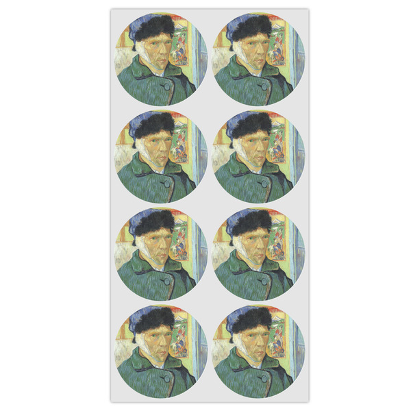 Van Gogh's Self Portrait with Bandaged Ear Drink Topper - Medium - Set of 8