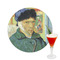 Van Gogh's Self Portrait with Bandaged Ear Drink Topper - Medium - Single with Drink