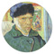 Van Gogh's Self Portrait with Bandaged Ear Drink Topper - Small - Single