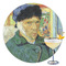 Van Gogh's Self Portrait with Bandaged Ear Drink Topper - XLarge - Single with Drink