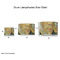 Van Gogh's Self Portrait with Bandaged Ear Drum Lampshades - Sizing Chart