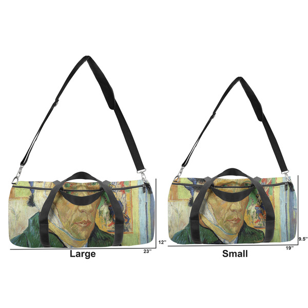 Van Gogh's Self Portrait with Bandaged Ear Duffle Bag Small and Large