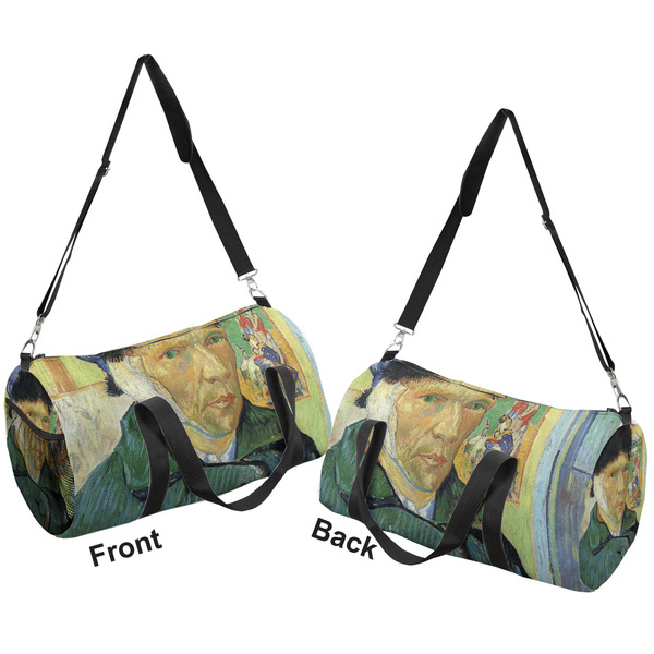 Van Gogh's Self Portrait with Bandaged Ear Duffle bag large front and back sides