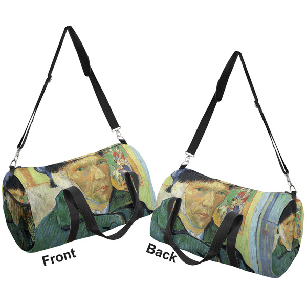 Van Gogh's Self Portrait with Bandaged Ear Duffle bag small front and back sides