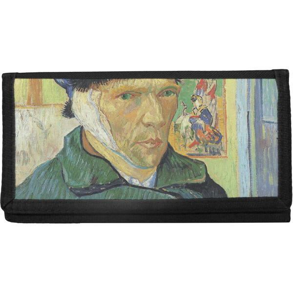 Custom Van Gogh's Self Portrait with Bandaged Ear Canvas Checkbook Cover