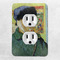 Van Gogh's Self Portrait with Bandaged Ear Electric Outlet Plate - Lifestyle