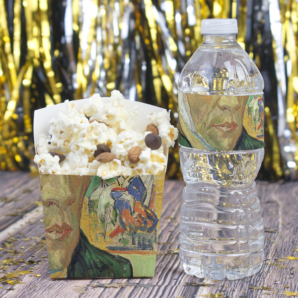 Van Gogh's Self Portrait with Bandaged Ear French Fry Favor Box - w/ Water Bottle