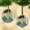 Van Gogh's Self Portrait with Bandaged Ear Flat Glass Ornament