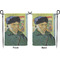 Van Gogh's Self Portrait with Bandaged Ear Garden Flag - Double Sided Front and Back