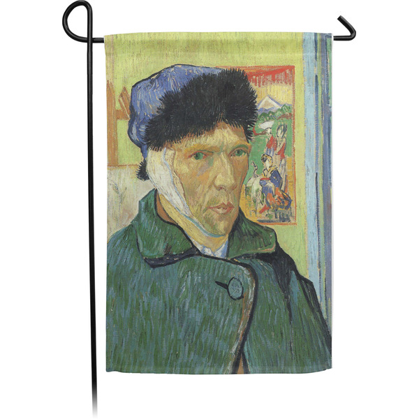 Custom Van Gogh's Self Portrait with Bandaged Ear Small Garden Flag - Single Sided