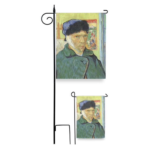 Van Gogh's Self Portrait with Bandaged Ear Garden Flag - PARENT/MAIN