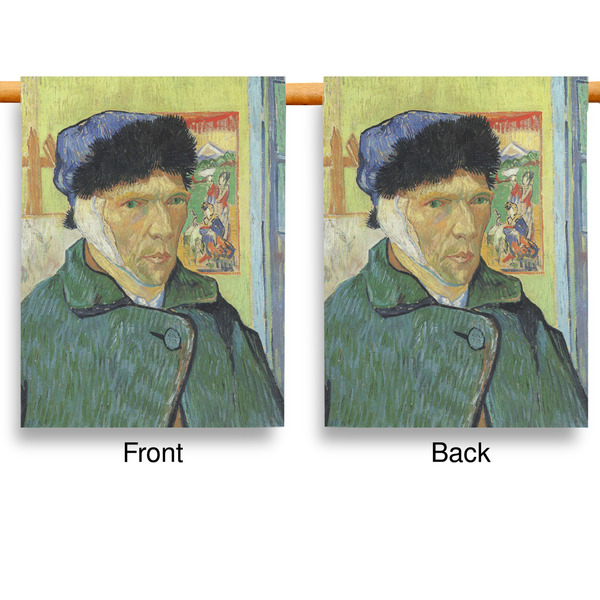 Van Gogh's Self Portrait with Bandaged Ear Garden Flags - Large - Double Sided - APPROVAL