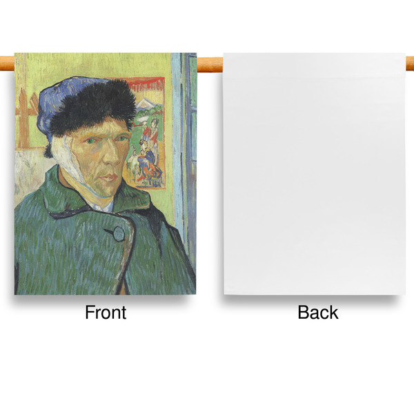 Van Gogh's Self Portrait with Bandaged Ear House Flags - Single Sided - APPROVAL