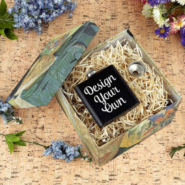 Van Gogh's Self Portrait with Bandaged Ear Gift Boxes with Lid - Canvas Wrapped - Large - In Context