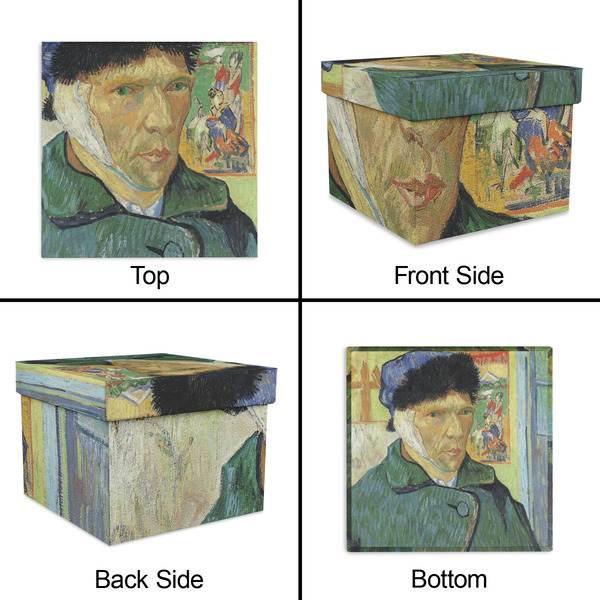 Van Gogh's Self Portrait with Bandaged Ear Gift Boxes with Lid - Canvas Wrapped - Small - Approval