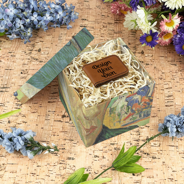 Van Gogh's Self Portrait with Bandaged Ear Gift Boxes with Lid - Canvas Wrapped - Small - In Context