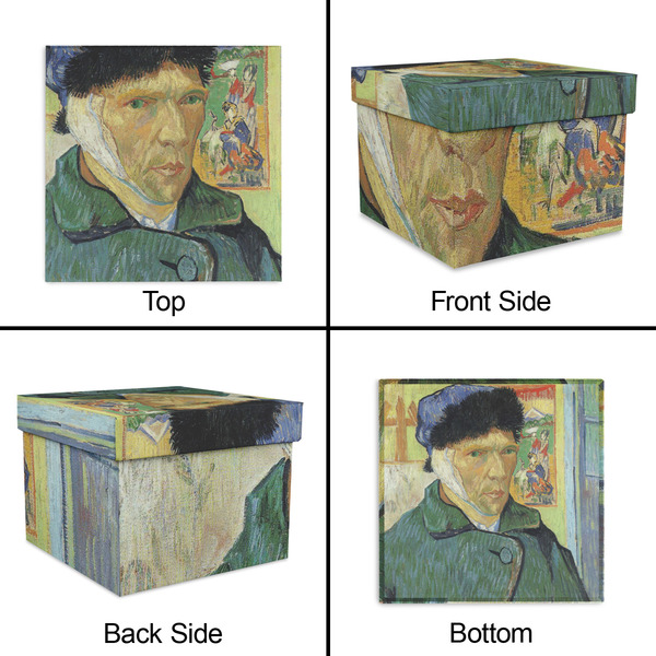Van Gogh's Self Portrait with Bandaged Ear Gift Boxes with Lid - Canvas Wrapped - X-Large - Approval