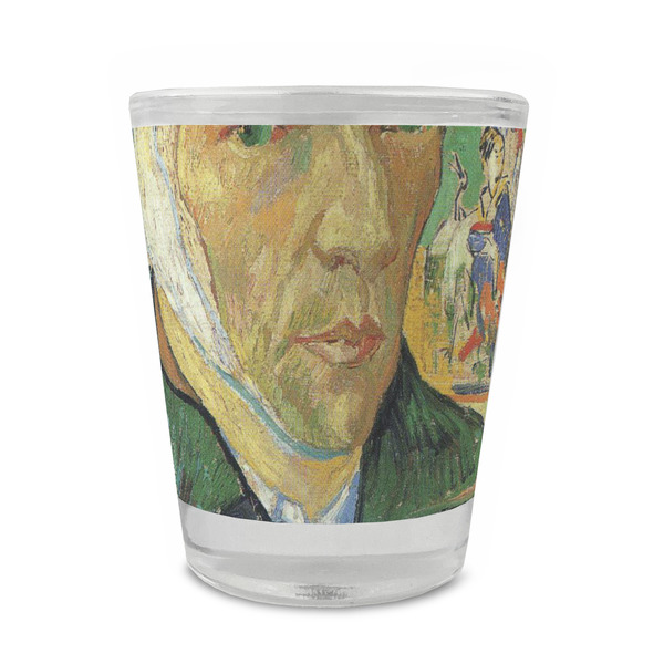 Custom Van Gogh's Self Portrait with Bandaged Ear Glass Shot Glass - 1.5 oz - Set of 4