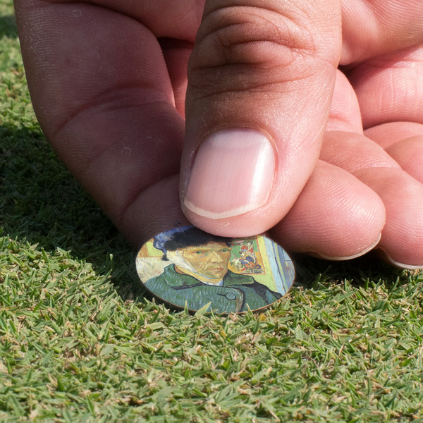 Van Gogh's Self Portrait with Bandaged Ear Golf Ball Marker - Hand