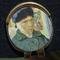 Van Gogh's Self Portrait with Bandaged Ear Golf Ball Marker Hat Clip - Gold - Close Up