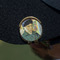 Van Gogh's Self Portrait with Bandaged Ear Golf Ball Marker Hat Clip - Gold - On Hat