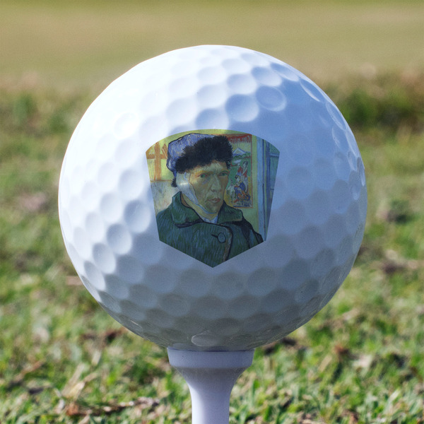 Van Gogh's Self Portrait with Bandaged Ear Golf Ball - Non-Branded - Tee