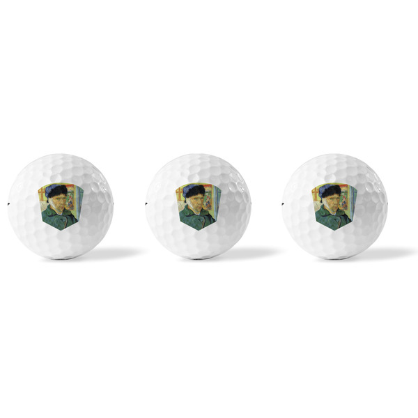 Van Gogh's Self Portrait with Bandaged Ear Golf Balls - Titleist - Set of 3 - APPROVAL