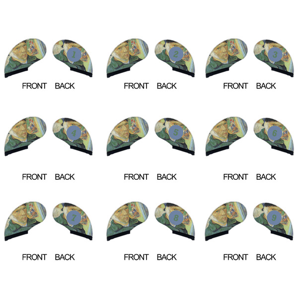 Van Gogh's Self Portrait with Bandaged Ear Golf Club Covers - APPROVAL (set of 9)