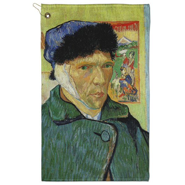Custom Van Gogh's Self Portrait with Bandaged Ear Golf Towel - Poly-Cotton Blend - Large