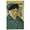 Van Gogh's Self Portrait with Bandaged Ear Golf Towel - Poly-Cotton Blend - Large