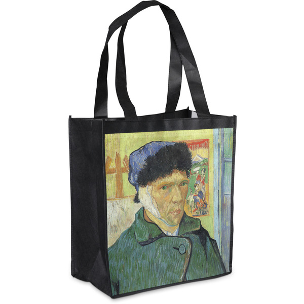 Custom Van Gogh's Self Portrait with Bandaged Ear Grocery Bag